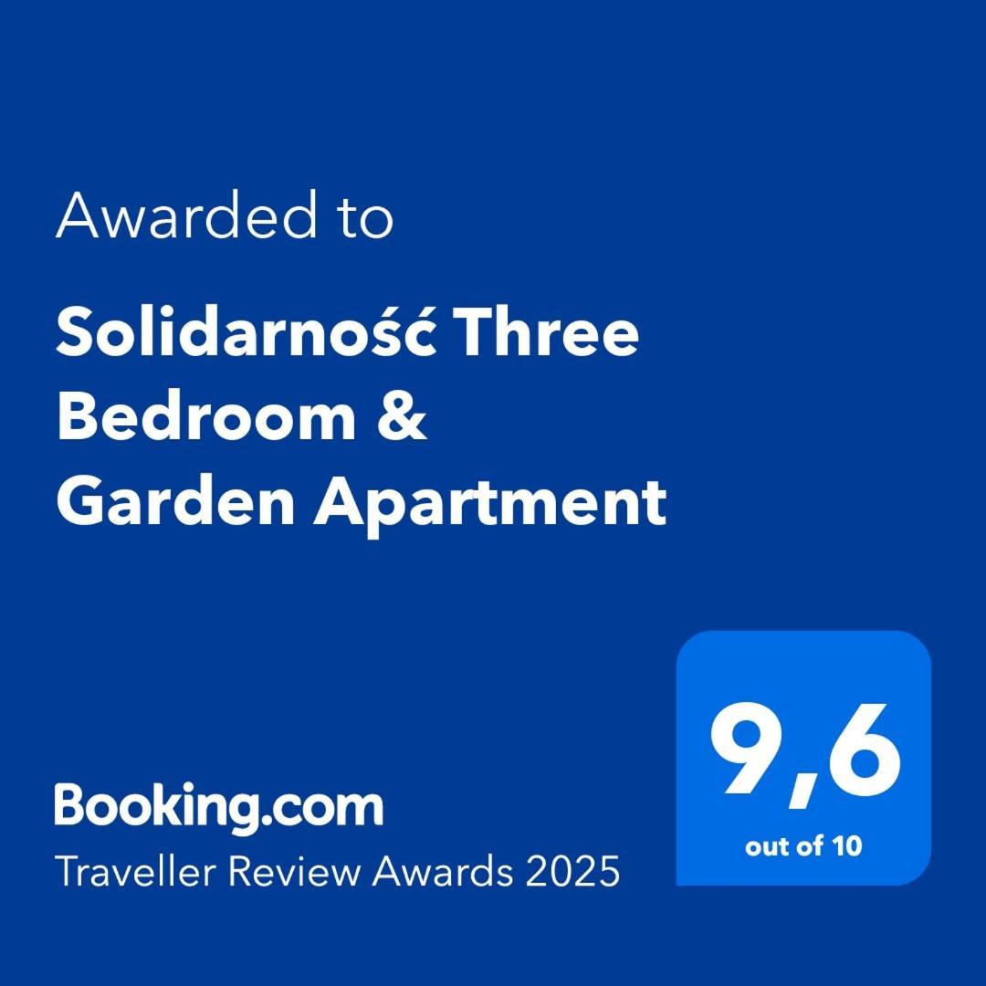 Solidarnosc Three Bedrooms & Garden Apartment 그단스크 외부 사진